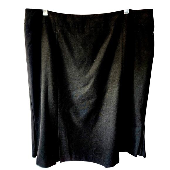 Talbots Black Knee Length Pencil Skirt Plus Size 16 - Picture 3 of 9